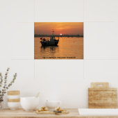 夕日の入り統一された日 ポスター (キッチン)