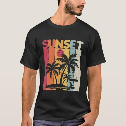 夕日の夏 Tシャツ (正面)