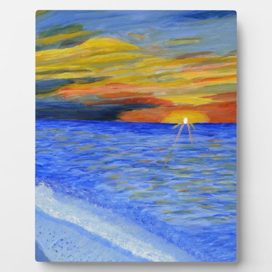 夕日の奇跡 フォトプラーク (正面)