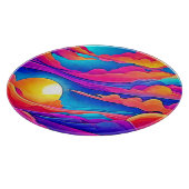 夕日の威厳 カッティングボード (角)