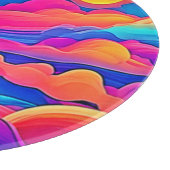 夕日の威厳 カッティングボード (角)