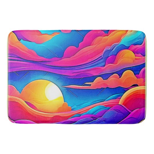 夕日の威厳 バスマット (正面)