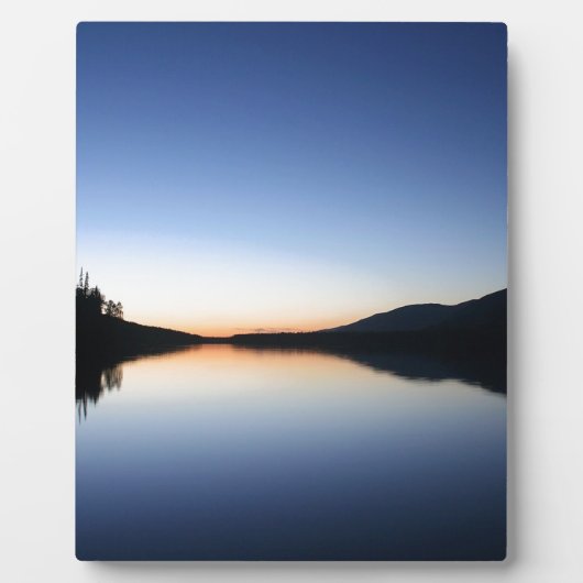 夕日の平和と静かな フォトプラーク (正面)