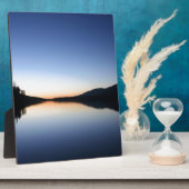 夕日の平和と静かな フォトプラーク (側面)