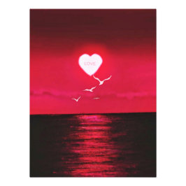 夕日の恋 – ロマンチック – テキストの追加/写真 フォトプリント           