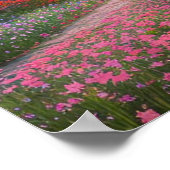 夕日の春の輝き ポスター (角)