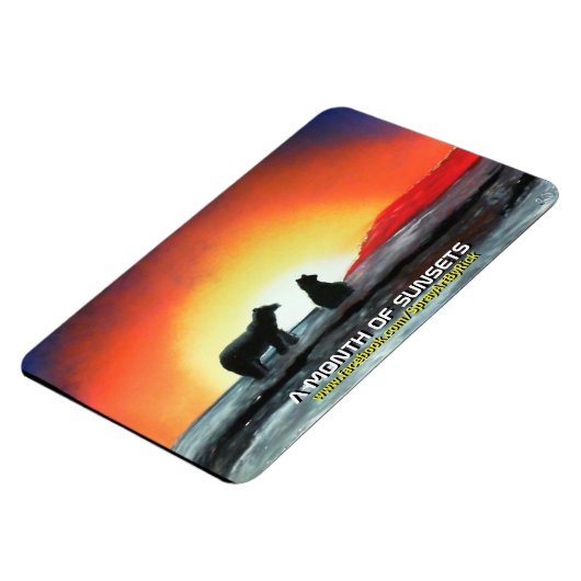 夕日の月 マグネット (左側)