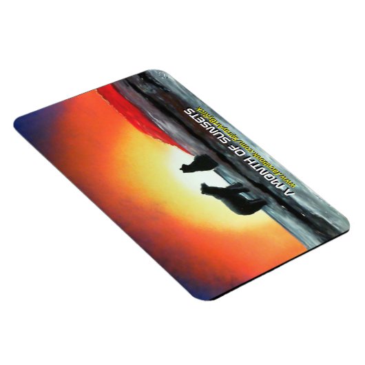 夕日の月 マグネット (右側)