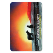 夕日の月 マグネット (縦)