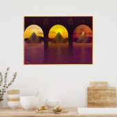 夕日の構造 ポスター (キッチン)