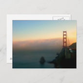 夕日の橋 ポストカード (正面/裏面)