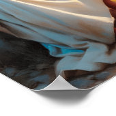 夕日の水のそばのイエス・ディバイン・ピース ポスター (角)