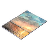 夕日の水の色絵画がノートブック ノートブック (左側)