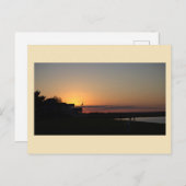 夕日の水景フォトポストカード ポストカード (正面/裏面)