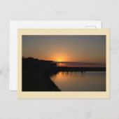 夕日の水景フォトポストカード ポストカード (正面/裏面)