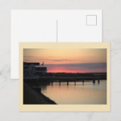 夕日の水景フォトポストカード ポストカード (正面/裏面)