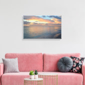 夕日の水面への反射 キャンバスプリント (インサイチュ (リビング))