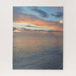 夕日の水面への反射 ジグソーパズル