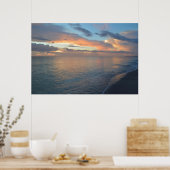 夕日の水面への反射 ポスター (キッチン)