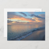 夕日の水面への反射 ポストカード (正面/裏面)