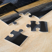 夕日の波の金ゴールド ジグソーパズル (側面)