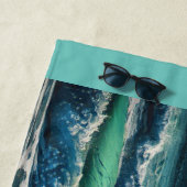 夕日の波 ビーチタオル (インサイチュ)