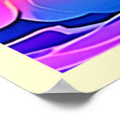 夕日の波：鮮やかな海岸夢 ポスター (角)