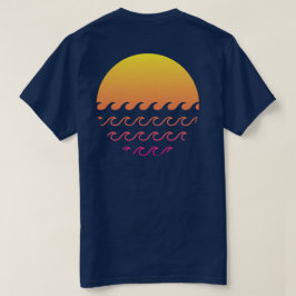 夕日の波 Tシャツ