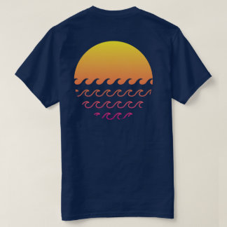 夕日の波 Tシャツ