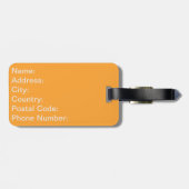 夕日の海のある抽象芸術風景 ラゲッジタグ (裏面横)