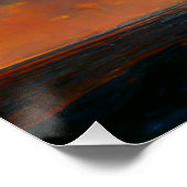 夕日の海波の風景 ポスター (コーナー)