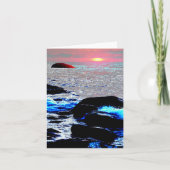 夕日の海….. カード (正面)