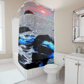 夕日の海….. シャワーカーテン (インサイチュ)