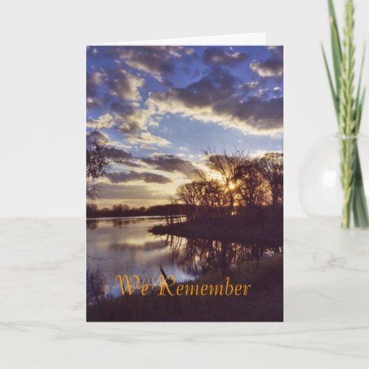 夕日の湖1 カード (正面)