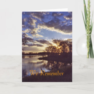 夕日の湖1 カード