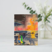 夕日の眺め ポストカード (スタンド正面)