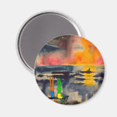夕日の眺め マグネット (正面/裏面)