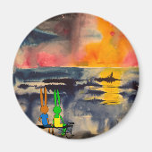 夕日の眺め マグネット (正面)