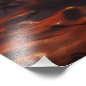 夕日の砂漠の風景 フォトプリント            (角)