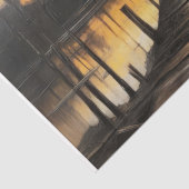 夕日の穏やかな水 – デコページ –  薄葉紙 (詳細)