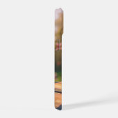 夕日の美しいティーカップ iPhone 15ケース (右側面)
