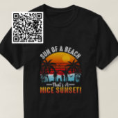 夕日の良いビーチの日 Tシャツ