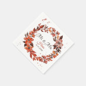 夕日の花 スタンダードカクテルナプキン (角)