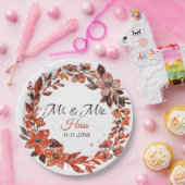 夕日の花 ペーパープレート (パーティー)