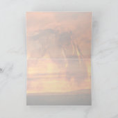 夕日の軌跡 – Greeting Card カード (内部)