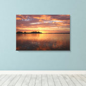 夕日の銅湖 キャンバスプリント (インサイチュ (ウッドフロア))