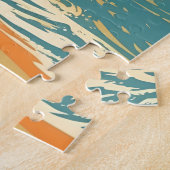 夕日の間の熱帯ビーチのグレートダン ジグソーパズル (側面)