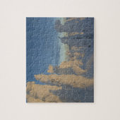 夕日の雪のお化け ジグソーパズル (縦)