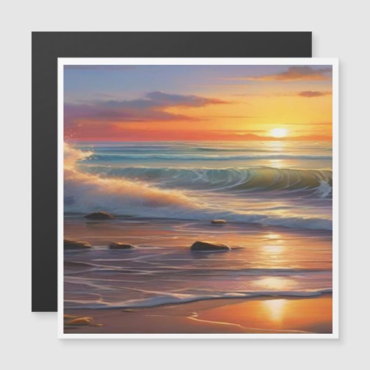 夕日の静寂：静けさの波 (正面/裏面)