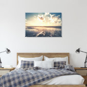 夕日の風景写真 キャンバスプリント (インサイチュ (寝室))